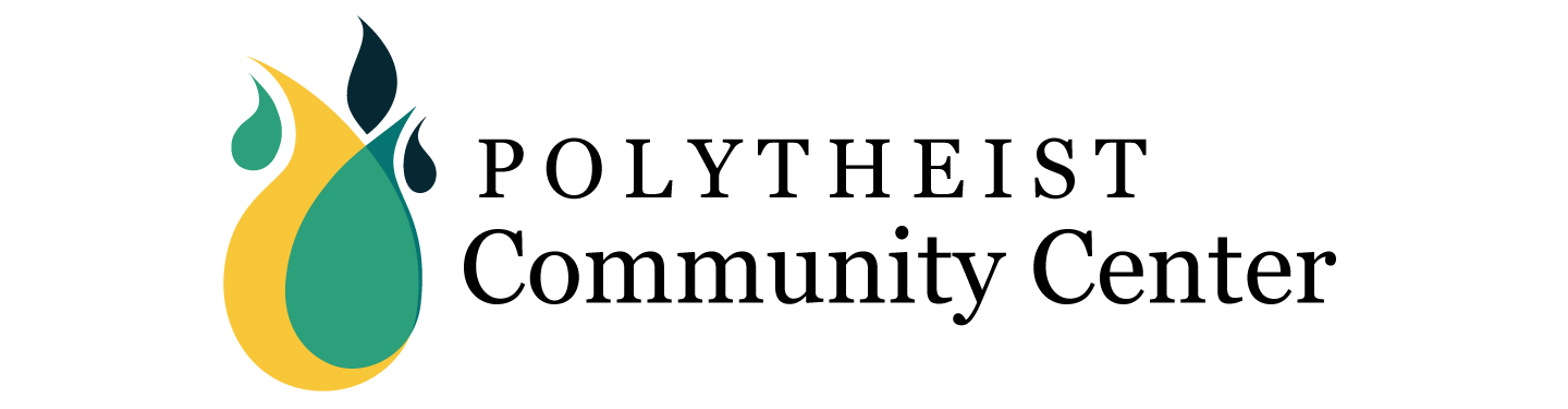 logo of PCC with the words: Polytheist Community Center